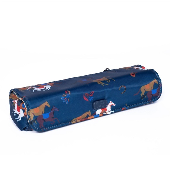 lug Bags Lug Choo Choo Xl Pill Organizer In Horses Navy New With